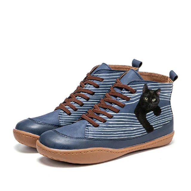 Botas gato Linz Azul - Fabricadas por nosotros