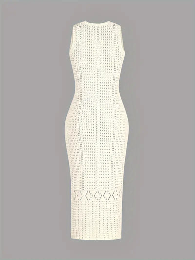 Vestido de estilo crochet maxi para vacaciones de mujeres